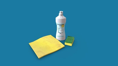 dishwashing soap sponge cloth game assets - buy royalty free 3d model me&my3d ieva lickiene 8369467 3d print model - Mito3D