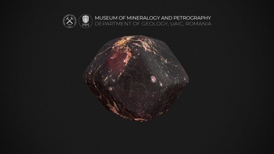 dodecahedral garnet almandine - growth layers 3d model museum mineralogy petrography uaic mineralogypetrographymuseum 7945a80 3d print model - Mito3D
