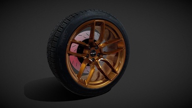 dodge challenger high performance tyre - buy royalty free 3d model doncha magoso 46d4551 3d print model - Mito3D