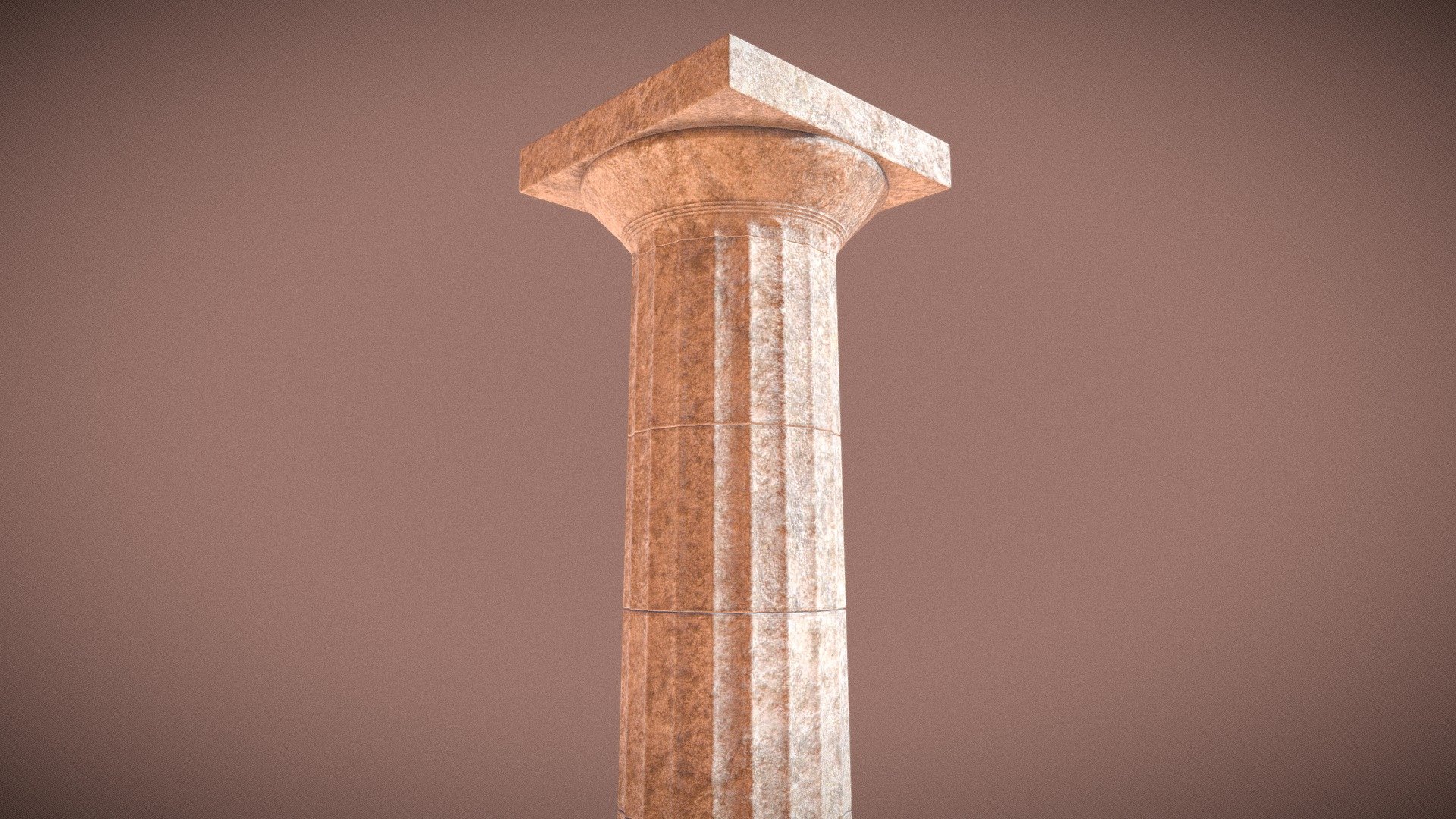 dorique colonne temple Poséidon sounion 3d modèle Sergio ROM sois prêt sraliste 4dbd083 3D print model - Mito3D