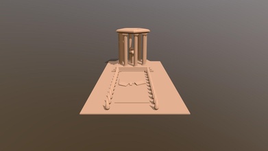doric pillar scene - 3d model almightybro 8612641 3d print model - Mito3D