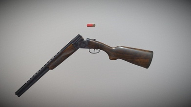 çift namlulu pompalı tüfek satın almak telif Bedava 3d model Korboleev Vitalii korboleyevv ateşli silah shotty 12g pbr düşük poli askeri tabanca oyun hazırlığı 12guage 3d print model - Mito3D