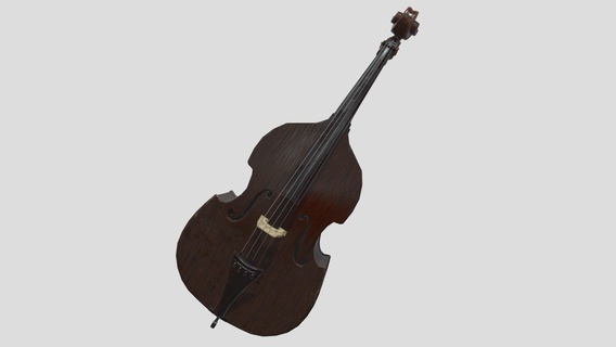 double bass - buy royalty free 3d model 3dlowpoly music instrument string ready doublebass musician acustic contrabass various violoncello readytouse game lowpoly low poly gameready instrument3d stringinstrument contrabajo stringbass 3d print model - Mito3D