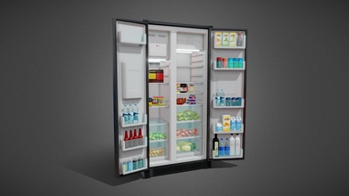 çift kapı buzdolabı satın almak telif Bedava 3d model veufx stüdyo a631f83 3d print model - Mito3D