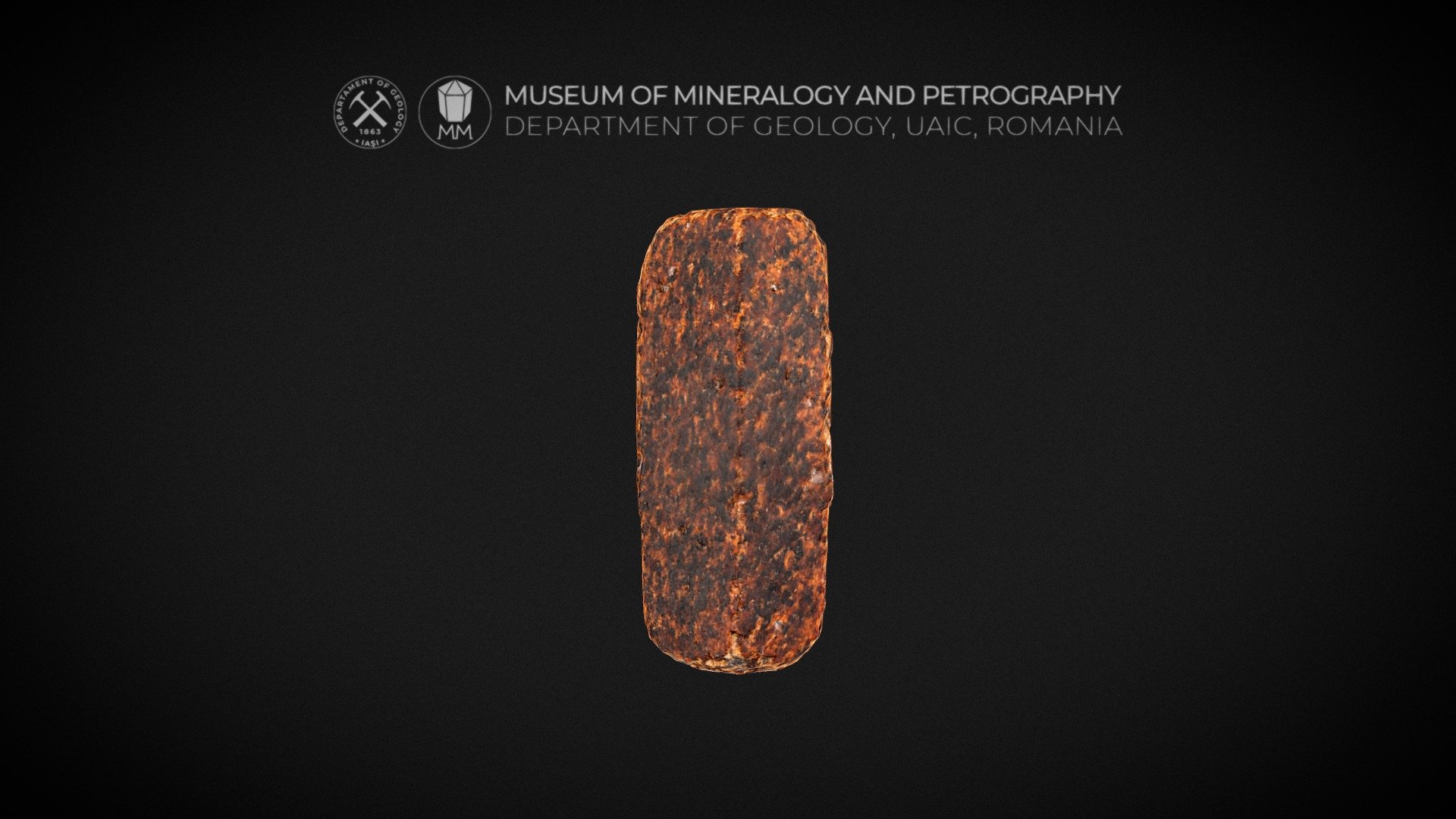 doubly terminated untwinned staurolite crystal - 3d model museum mineralogy petrography uaic mineralogypetrographymuseum fb3cc2a 3D print model - Mito3D