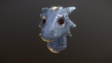 cabeza dragón esculpir zbrush modelo 3d enomic 08879cf 3d print model - Mito3D