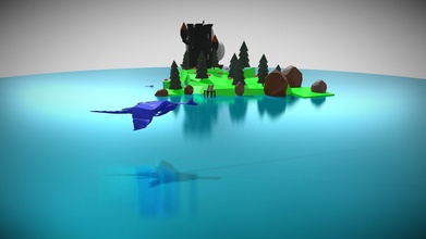 Drachen island Fantasie Insel Herausforderung 3d Modell daveinmn d454006 3d print model - Mito3D