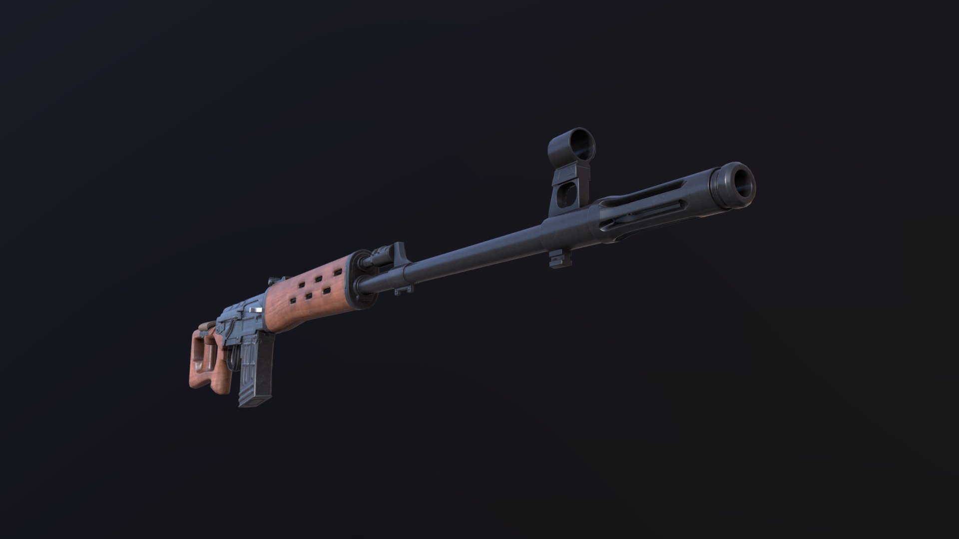 dragunov sniper rifle - 3d model kuba jcik kwojcik dfc8443 3D print model - Mito3D