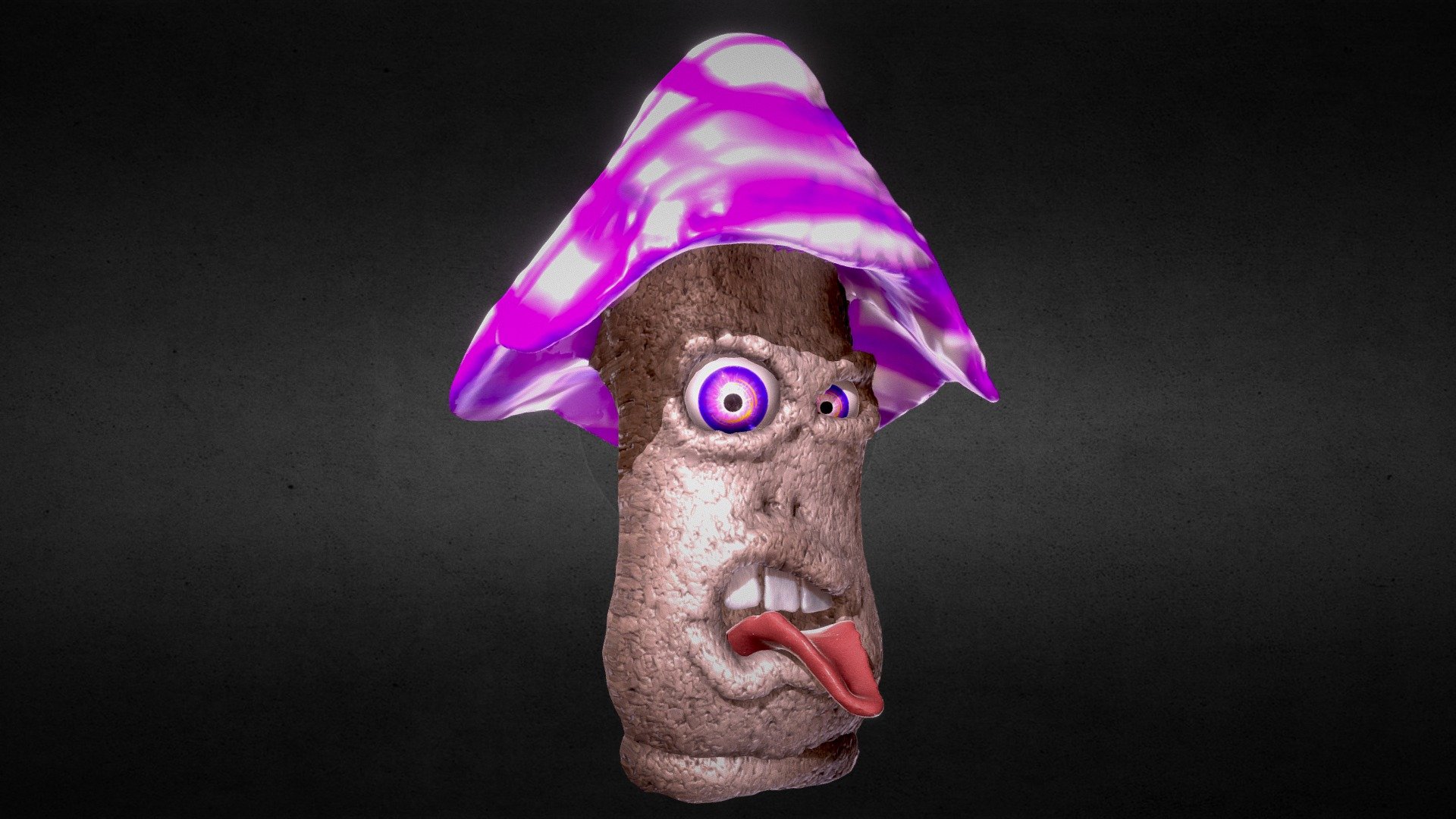 sonhador - shroomies cogumelo personagens modelo 3d schmitty schmitty276 118d93b a primeira coleção de caracteres vir grupo diferente temáticos charaters cada personalidade única história modelado mudbox textura 3ds max olho texturas criadas em photoshop 3D print model - Mito3D