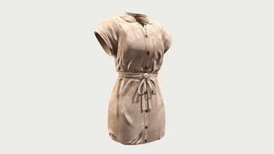 robe agc - modèle 3d alexa hoover alexahoover 819114a processus d'apprentissage de la fabrication vêtements en 3d print model - Mito3D
