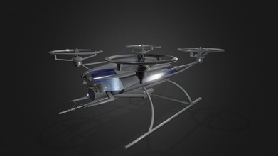 Drohne download frei 3d Modell Fahrgestellxy 134e356 3d print model - Mito3D