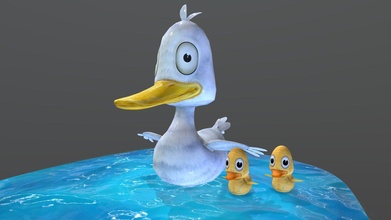 duck family - buy royalty free 3d model cgwings chandansingh512 8035398 3d print model - Mito3D
