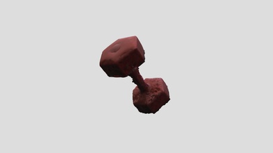 dumbbell - 3d model healthy life healthylife a1def58 sport equipment made metashape object has quite smooth matte surface 3d print model - Mito3D