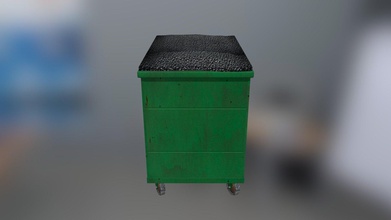dumpster - download free 3d model jose luis joseluisrodriguezbosquez 73f80ae modeled trash container uv mapping texturing my first textured pattern 3d print model - Mito3D