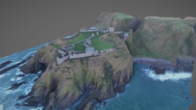 dunotter castle uk scotland stonehaven - download free 3d model willibaldgamer a4ccbbd processed 104 pictures captured my drone late 2016 generated using metashape high preset during england holiday trip bit rainy day sorry because textures dark anyway hope you enjoy feel check out other scans 3d print model - Mito3D