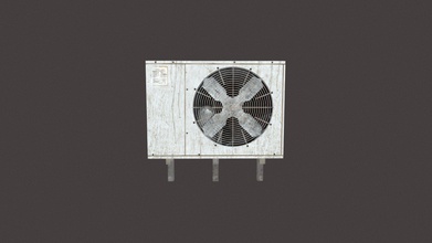 dusty air conditioner - buy royalty free 3d model elephai 7e954e1 3d print model - Mito3D
