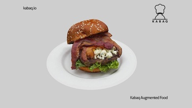 dutch boy - bacon blue burger 3d model kabaq augmented reality food 5a1e237 3d print model - Mito3D