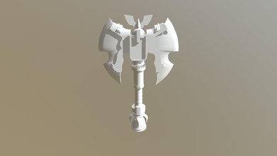 dwarven axe - 3d model lizhiqiang lizhiqiang89 5f21e6a 3d print model - Mito3D