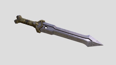 dwarven sword - 3d model healik a915bf7 3d print model - Mito3D