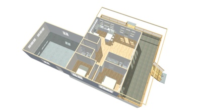 2 Roth 2nd ferme habitation sol vue 3d modèle pro Brouillon prodraft 2fb0cce 3d print model - Mito3D