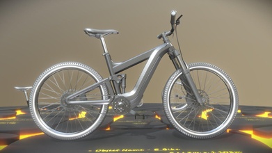 e-bike carbon - buy royalty free 3d model vis-all-3d vis-all bike bicycle frame cycle cycling biking 3dhaupt sport-bike low-poly sport offroad-bike 3d print model - Mito3D