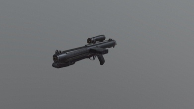 e11 blaster rifle - game ready download free 3d model sergiuganea d98656b 3d print model - Mito3D