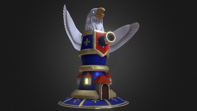eagle tower - buy royalty free 3d model rakshaan f97117c inspired heroes storm warcraft 3 games like useful asset bring your aaa medieval defense game life additional zip file includes blender format fbx low high poly models substance painter 2019 so you can customize these textures specifications 3d print model - Mito3D