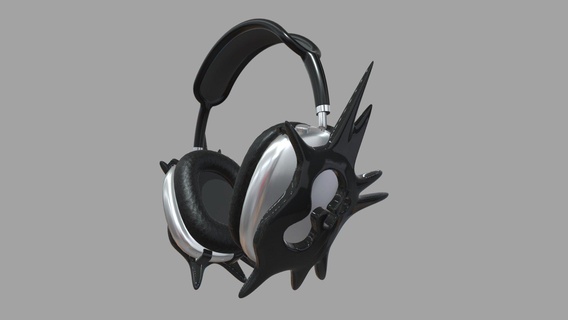 ear pads airpods max - buy royalty free 3d model ruslanoz karinaoz apple headphones decoration overlays 3d print model - Mito3D