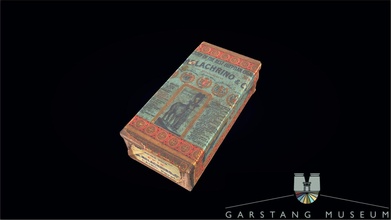 early 1900s egyptian cigarette tin - 3d model garstang museum archaeology 16030d9 3d print model - Mito3D