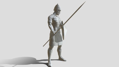 eastern warrior - buy royalty free 3d model iyturie 0570a19 3d print model - Mito3D
