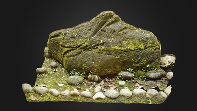 Ekvador bulut orman petroglif aşınmış kaya parçası indir Bedava 3d model rmark 5a94a04 3d print model - Mito3D