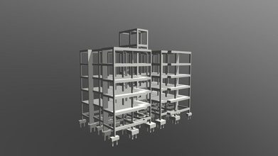 edif cio résidence multifamilial 5 planchers 3d modèle forteresse forteresseestruturas ff96ebd 3d print model - Mito3D