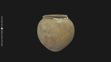 egg-shaped pot small opening & flaring rim - download free 3d model royal museums art history kmkg-mrah 6e3afae concerns type 4 typology el argar culture siret brothers excavated southeast spain these hand shaped vessels associated funerary contexts regularly found together 8 beakers ceramic characterized dark polished metallic surface inv n pg411014 find object museum s online catalog carmentis 3d print model - Mito3D