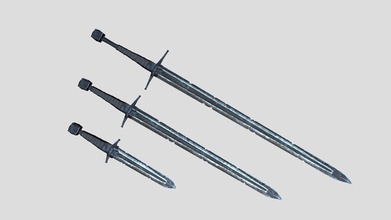 elegant gothic fantasy swords - download free 3d model interactivezone e5c5ed7 3d print model - Mito3D