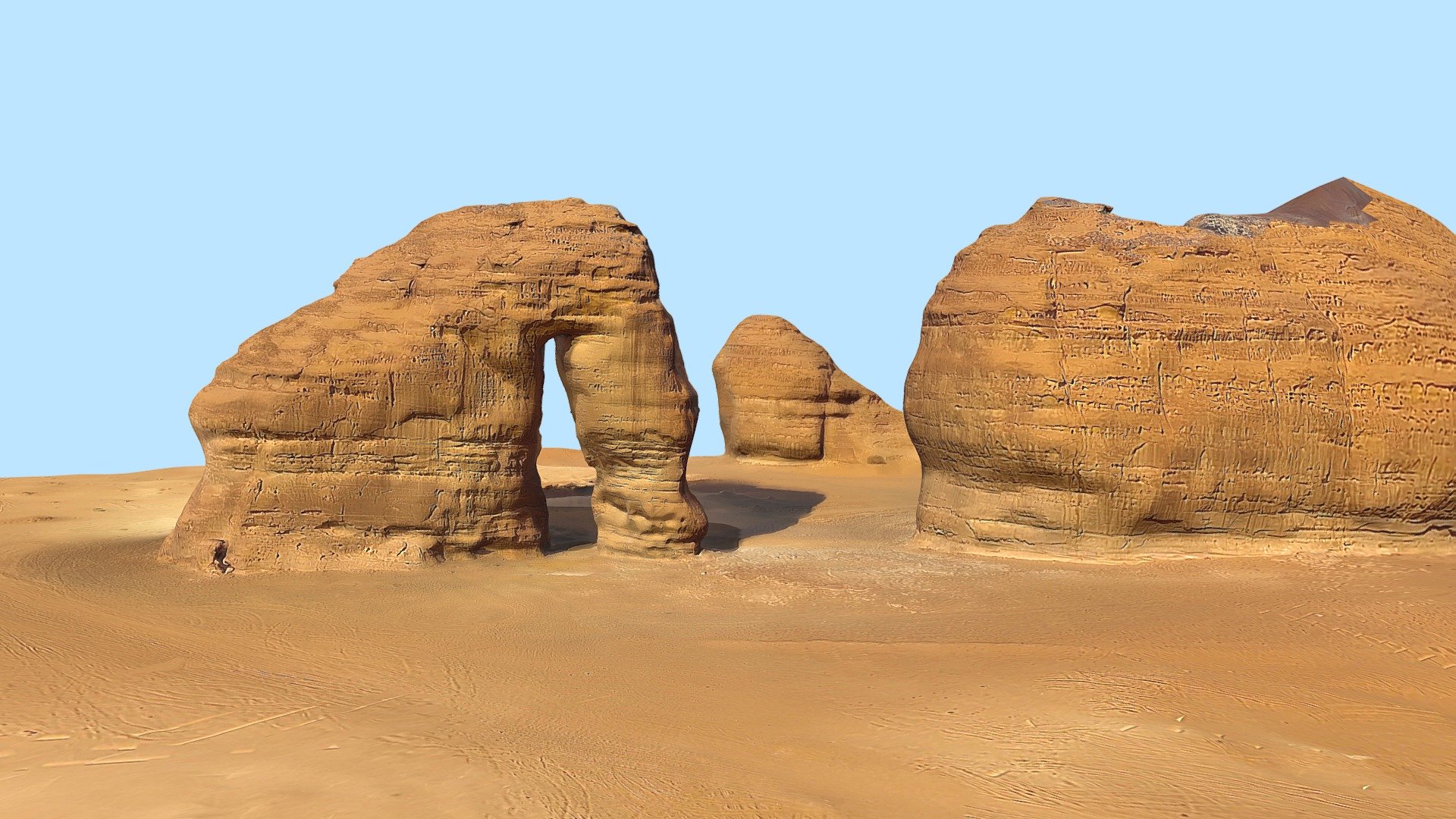 l'éléphant Roche Montagne saoudien Saoudite acheter royalties libre 3d modèle libanciel point repère endroit fil photogrammétrie jabal 3D print model - Mito3D