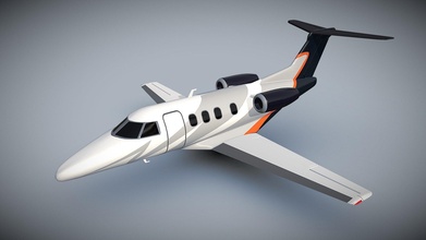 embraer phenom 100 lowpoly private jet - buy royalty free 3d model koleos3d 7d4f6ae 3d print model - Mito3D