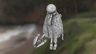 emil nier replicant d&d miniature - buy royalty free 3d model ethan savage 5205882 skeleton dd dungeonsanddragons dungeons-and-dragons 3dprint zbrush 3d print model - Mito3D