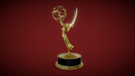 emmy awards statuette trophy - buy royalty free 3d model deftroy cinema film event accessories oscar metal picture statue motion award academy acting merit 3d print model - Mito3D