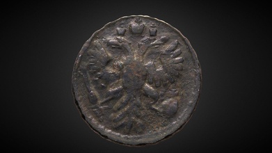 empress anna's coin 1734 - download free 3d model archaeological museum archmsfbsu 4e0bf20 3d print model - Mito3D