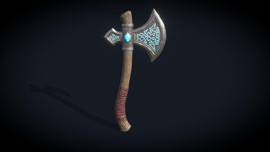 enchanted axe - 3d model adam glachan acesapien 88bfee1 recently mood make stylised fantasy axe glowing engraving blade result not based any particular concept base mesh modelled blender sculpted zbrush retopologised unwrapped blender textured substance painter my texturing based idea having some sort frost magic may end up making some colour power variations some stage fire etc  - enchanted axe - 3d model adam glachan acesapien 88bfee1 3d print model - Mito3D