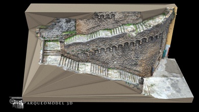 escaleras iglesia san miguel Estella 3d modèle arqueomodel3d Juanbrualla b2998ba 3d print model - Mito3D