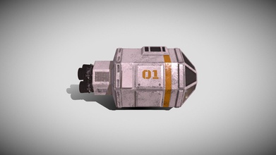 escape pod - buy royalty free 3d model simon t griffiths rubberman ff13bf1 sci-fi module low-poly hand-painted using substance painter game-ready ar vr pbr unity unreal engine 4 android google friendly textures 2048 x dilation + grey background 8-pixel padding opengl if you require further assistance then please do not hesitate contact me does says tin leave review make sure https stgbooksblogspotcom 3d print model - Mito3D