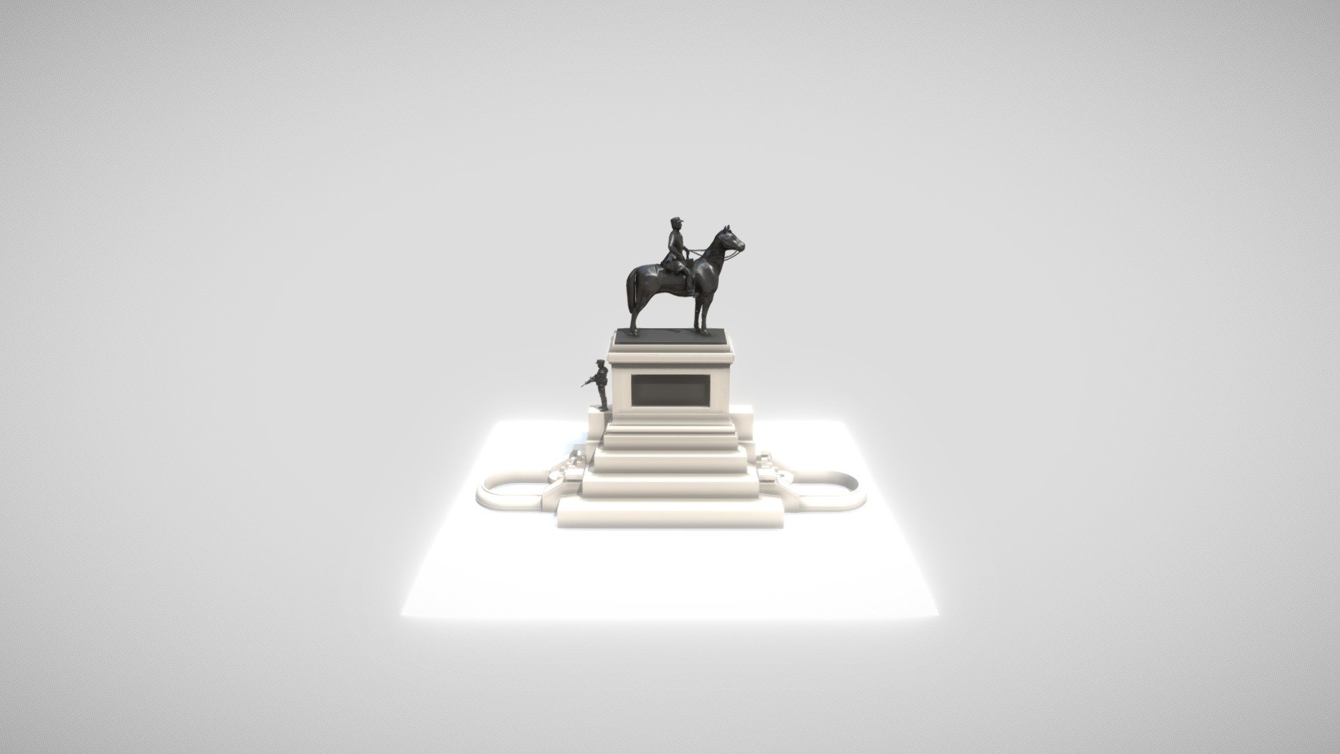 estatua Baquedano praça dignidade 3d modelo simontroncoso 7a50b42 3D print model - Mito3D