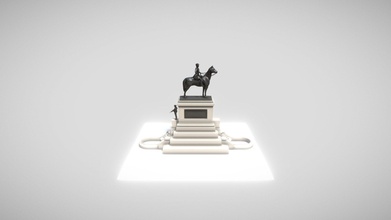 estatua generale baquedano plaza dignità 3d modello simontroncoso 7a50b42 3d print model - Mito3D