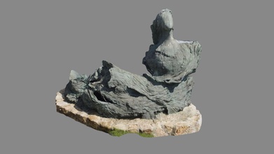 estatua una sirena - download Kostenlose 3d-Modell manoel fba7d83 playa san amaro coru ein 3d print model - Mito3D