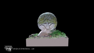 estela discoidea plaza san miguel estella - 3d model arqueomodel3d juanbrualla b585cb2 3d print model - Mito3D