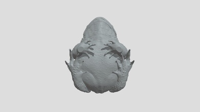 european green toad high poly model - 3d sideeffects 33a89eb 3d print model - Mito3D