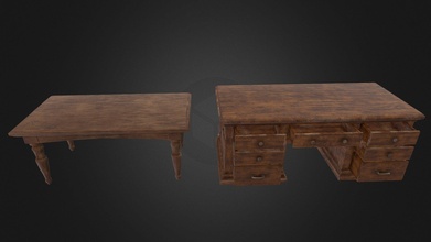 european wooden table 2 - download free 3d model xialimubell 4cf6aa8 3d print model - Mito3D