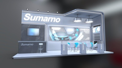 exhibition stand snf - buy royalty free 3d model fasihlisan 5d13838 3d print model - Mito3D