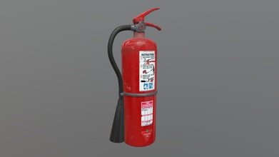 extinguisher poly - buy royalty free 3d model gurani 94addf9 3d print model - Mito3D